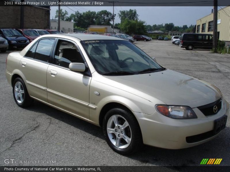 Light Sandalwood Metallic / Beige 2003 Mazda Protege LX