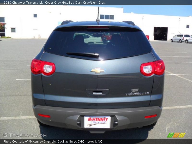Cyber Gray Metallic / Dark Gray/Light Gray 2010 Chevrolet Traverse LS