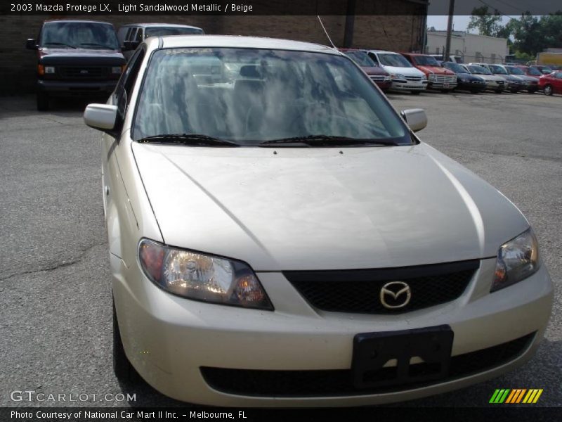 Light Sandalwood Metallic / Beige 2003 Mazda Protege LX