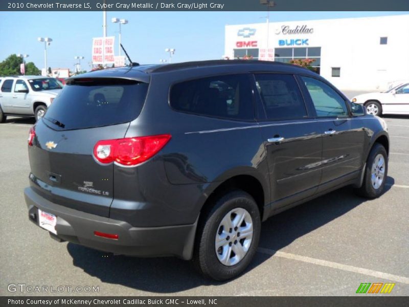 Cyber Gray Metallic / Dark Gray/Light Gray 2010 Chevrolet Traverse LS