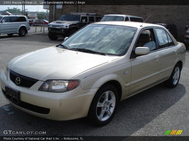 Light Sandalwood Metallic / Beige 2003 Mazda Protege LX