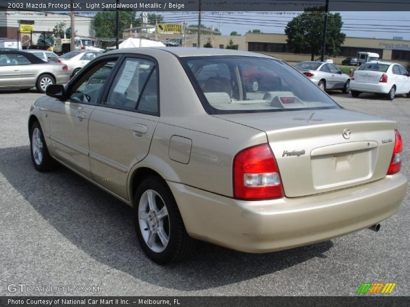 Light Sandalwood Metallic / Beige 2003 Mazda Protege LX