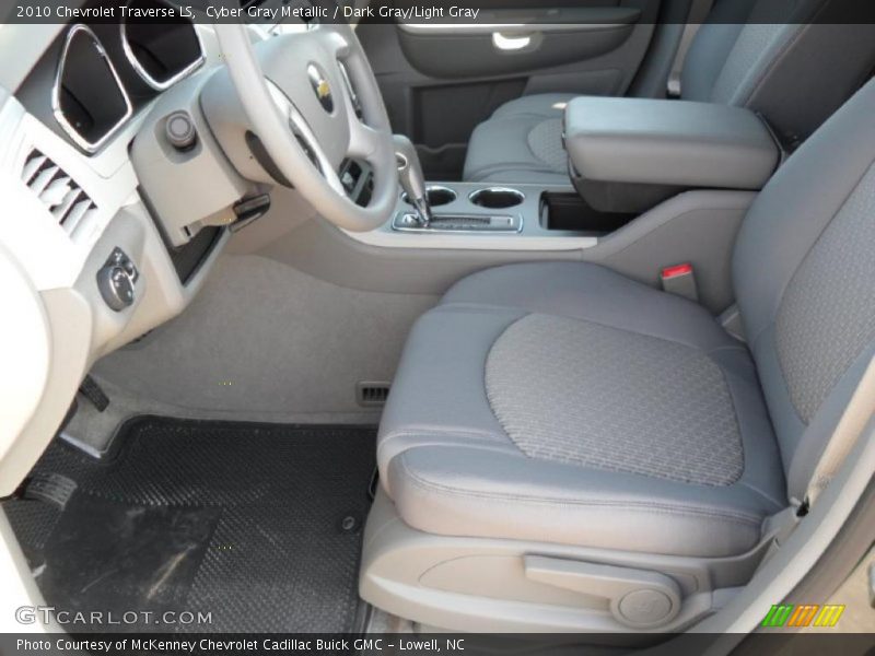 Cyber Gray Metallic / Dark Gray/Light Gray 2010 Chevrolet Traverse LS