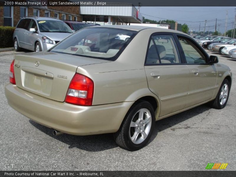 Light Sandalwood Metallic / Beige 2003 Mazda Protege LX