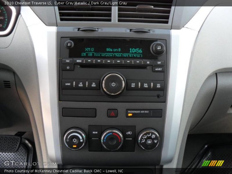 Cyber Gray Metallic / Dark Gray/Light Gray 2010 Chevrolet Traverse LS