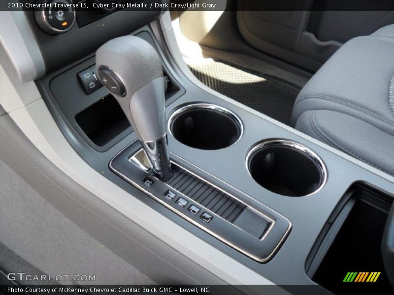 Cyber Gray Metallic / Dark Gray/Light Gray 2010 Chevrolet Traverse LS