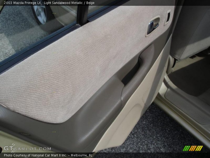 Light Sandalwood Metallic / Beige 2003 Mazda Protege LX