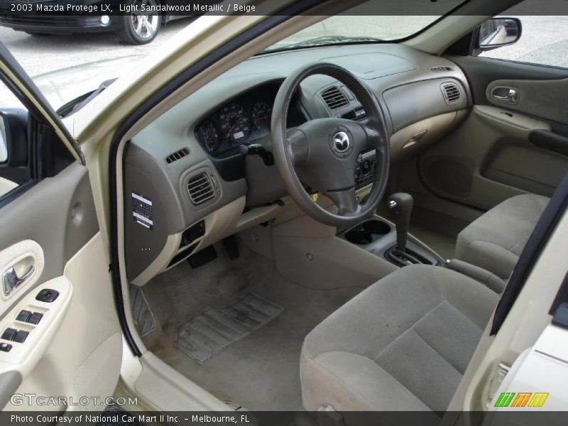 Light Sandalwood Metallic / Beige 2003 Mazda Protege LX