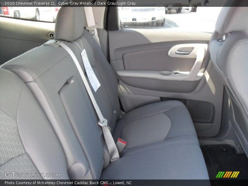 Cyber Gray Metallic / Dark Gray/Light Gray 2010 Chevrolet Traverse LS
