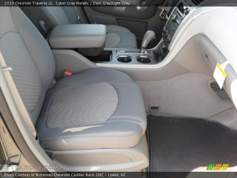 Cyber Gray Metallic / Dark Gray/Light Gray 2010 Chevrolet Traverse LS