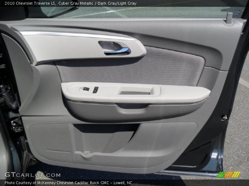 Cyber Gray Metallic / Dark Gray/Light Gray 2010 Chevrolet Traverse LS