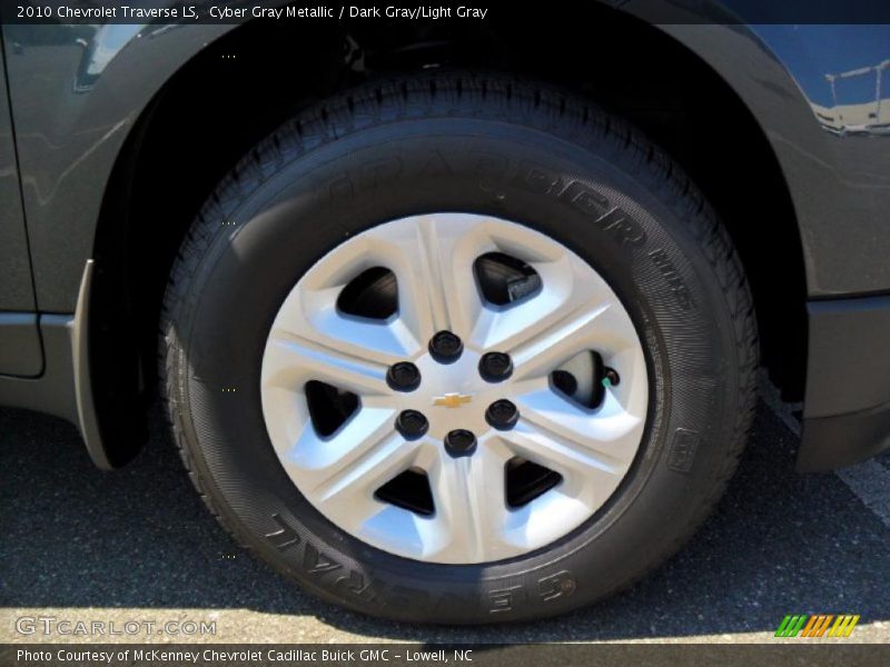 Cyber Gray Metallic / Dark Gray/Light Gray 2010 Chevrolet Traverse LS