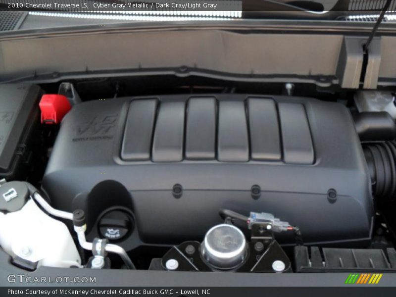 Cyber Gray Metallic / Dark Gray/Light Gray 2010 Chevrolet Traverse LS