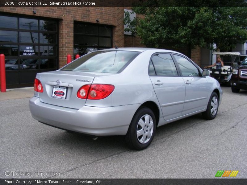 Silver Streak Mica / Stone 2008 Toyota Corolla LE