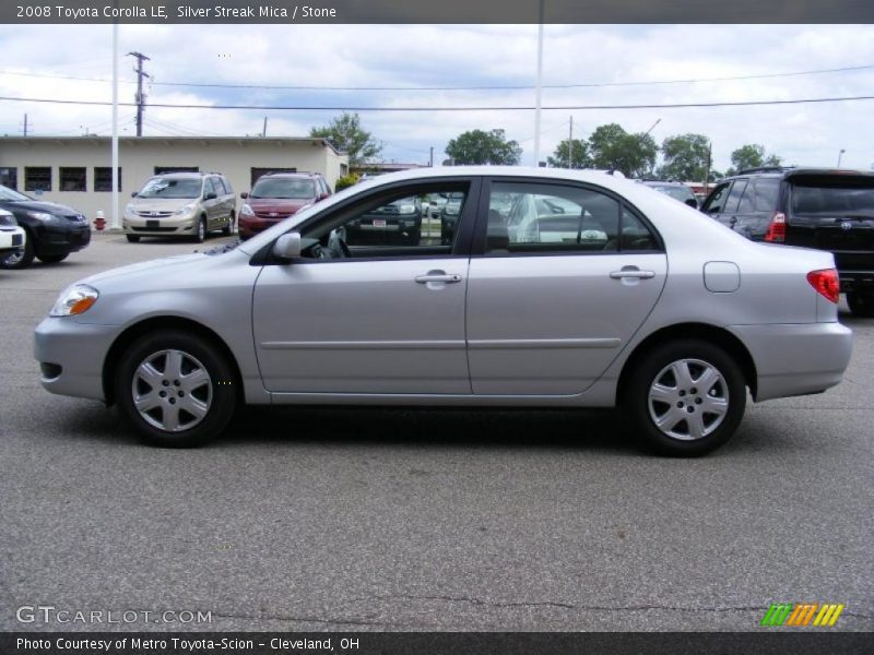 Silver Streak Mica / Stone 2008 Toyota Corolla LE