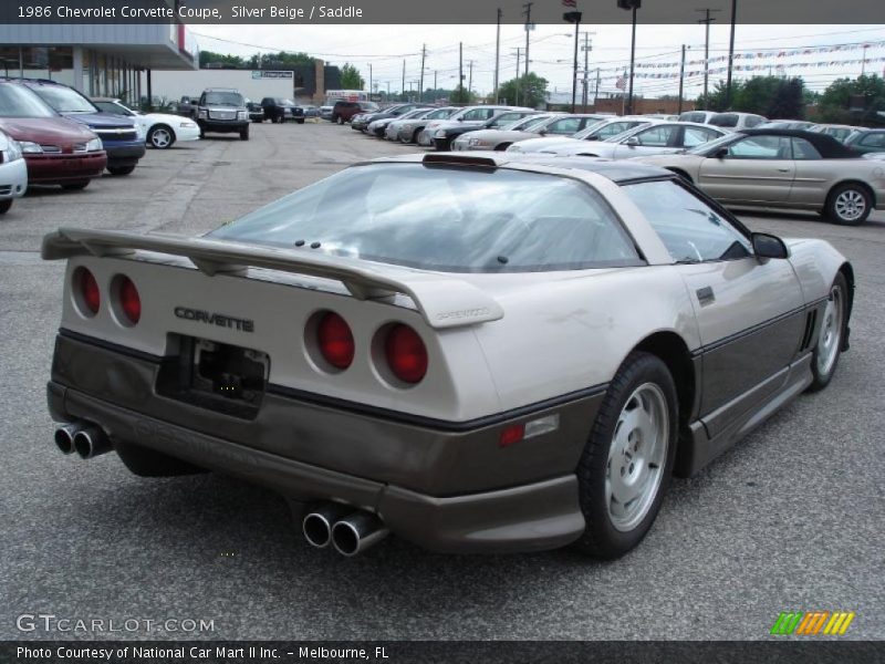 Silver Beige / Saddle 1986 Chevrolet Corvette Coupe