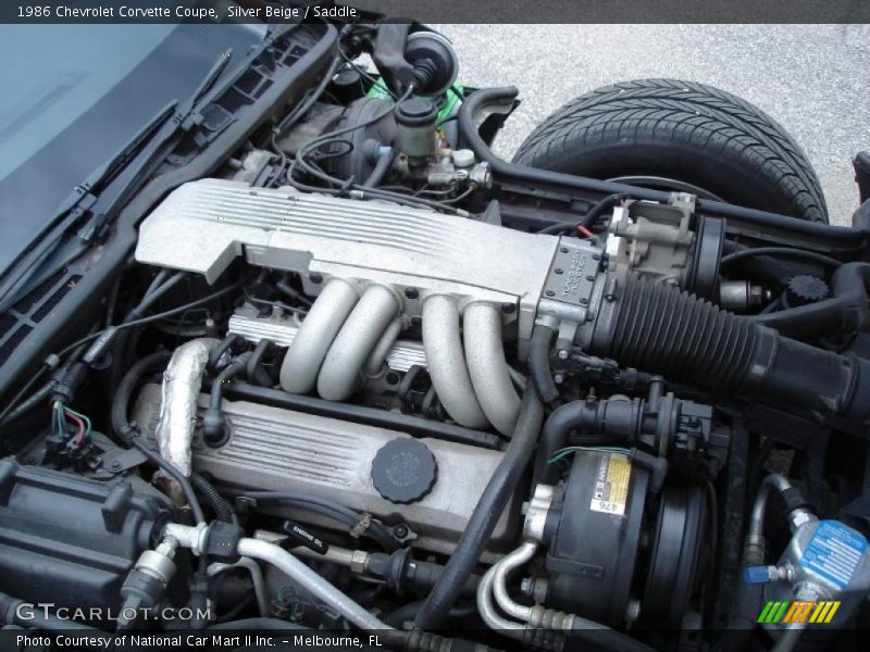 Silver Beige / Saddle 1986 Chevrolet Corvette Coupe