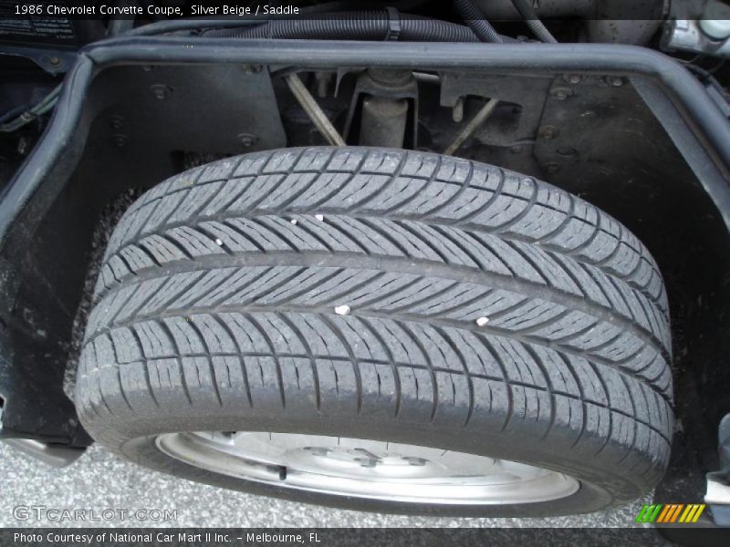 Silver Beige / Saddle 1986 Chevrolet Corvette Coupe
