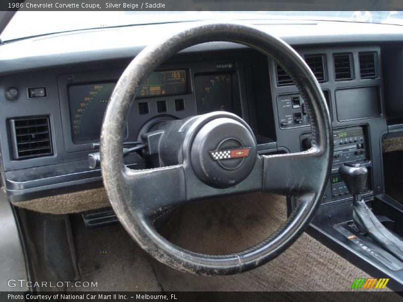 Silver Beige / Saddle 1986 Chevrolet Corvette Coupe