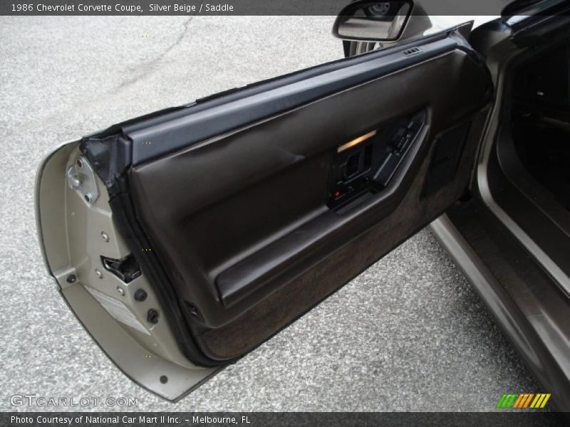 Silver Beige / Saddle 1986 Chevrolet Corvette Coupe
