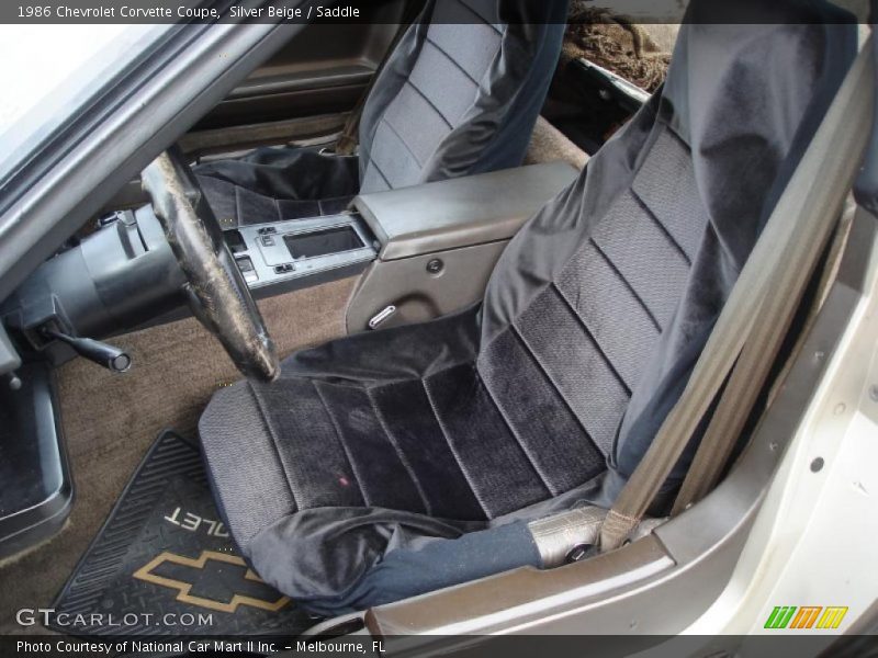 Silver Beige / Saddle 1986 Chevrolet Corvette Coupe