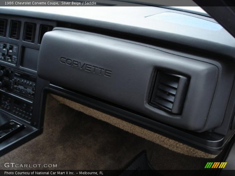 Silver Beige / Saddle 1986 Chevrolet Corvette Coupe