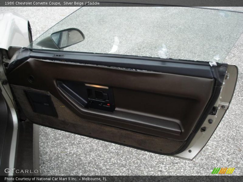Silver Beige / Saddle 1986 Chevrolet Corvette Coupe