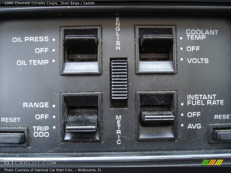 Silver Beige / Saddle 1986 Chevrolet Corvette Coupe