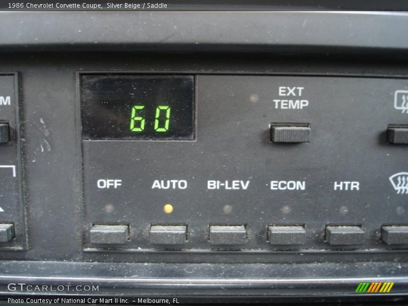 Silver Beige / Saddle 1986 Chevrolet Corvette Coupe