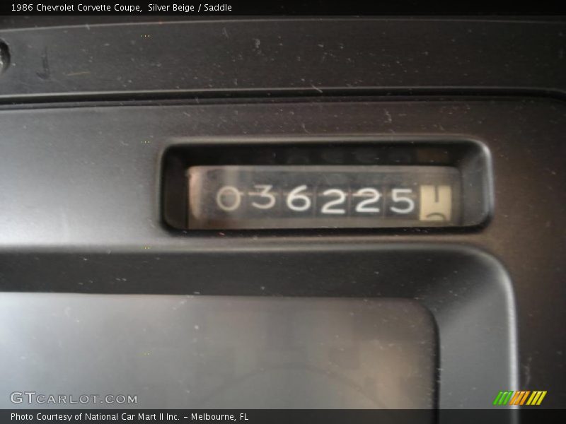 Silver Beige / Saddle 1986 Chevrolet Corvette Coupe
