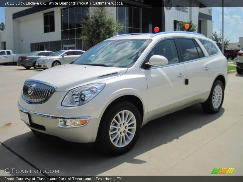 White Diamond Tricoat / Cashmere/Cocoa 2011 Buick Enclave CX