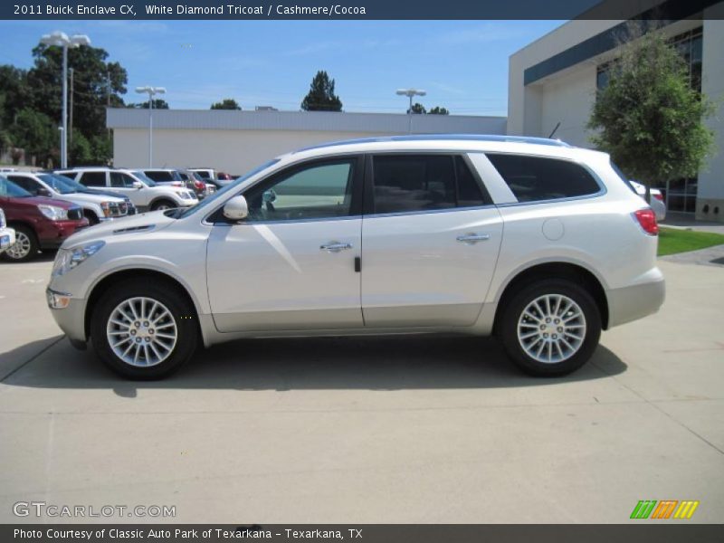 White Diamond Tricoat / Cashmere/Cocoa 2011 Buick Enclave CX