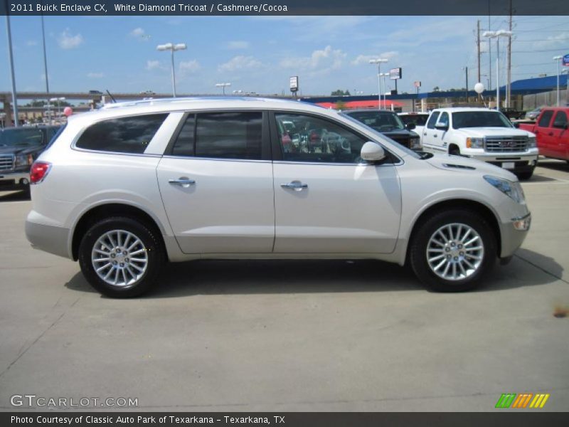 White Diamond Tricoat / Cashmere/Cocoa 2011 Buick Enclave CX