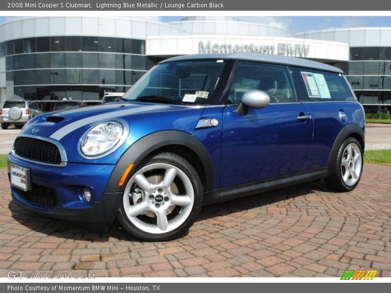 Lightning Blue Metallic / Lounge Carbon Black 2008 Mini Cooper S Clubman