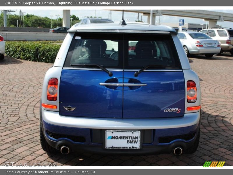 Lightning Blue Metallic / Lounge Carbon Black 2008 Mini Cooper S Clubman