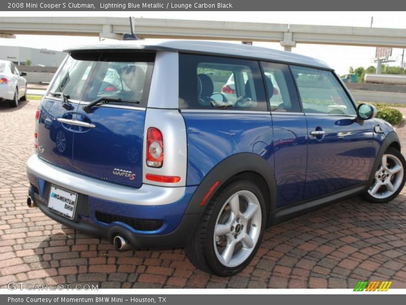 Lightning Blue Metallic / Lounge Carbon Black 2008 Mini Cooper S Clubman