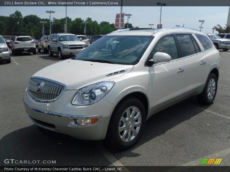 White Diamond Tricoat / Cashmere/Cocoa 2011 Buick Enclave CXL