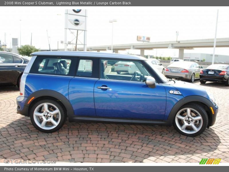 Lightning Blue Metallic / Lounge Carbon Black 2008 Mini Cooper S Clubman