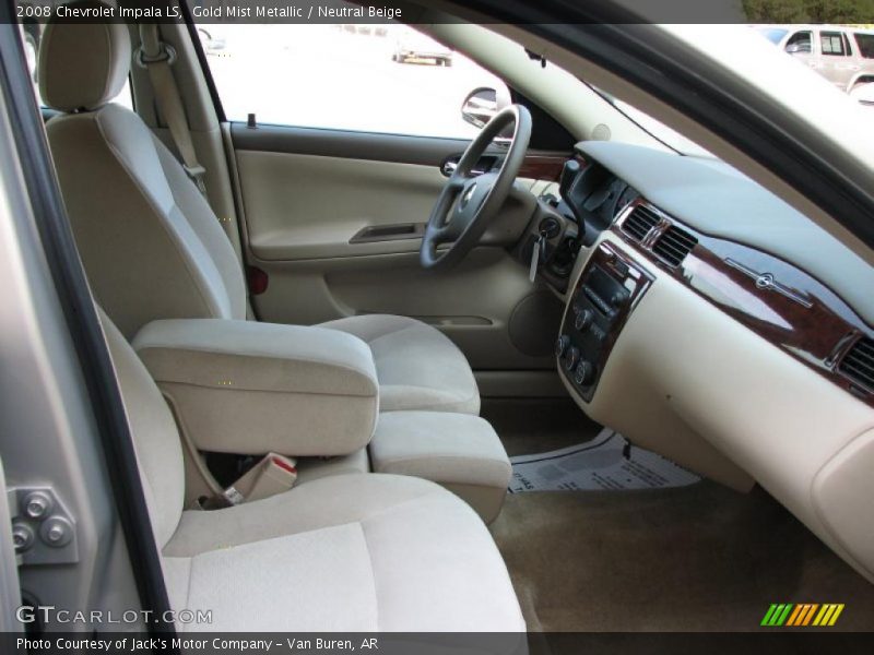 Gold Mist Metallic / Neutral Beige 2008 Chevrolet Impala LS