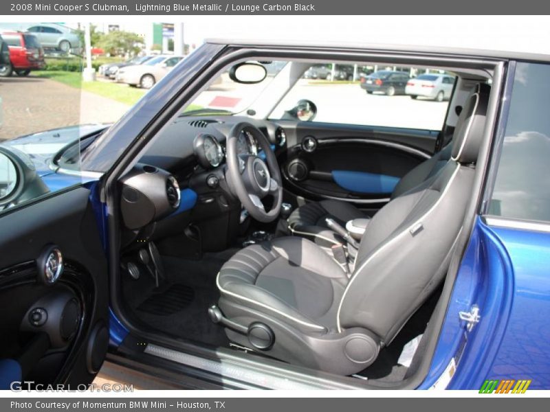 Lightning Blue Metallic / Lounge Carbon Black 2008 Mini Cooper S Clubman