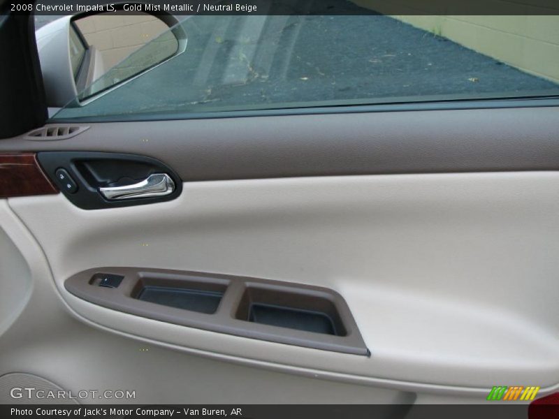 Gold Mist Metallic / Neutral Beige 2008 Chevrolet Impala LS