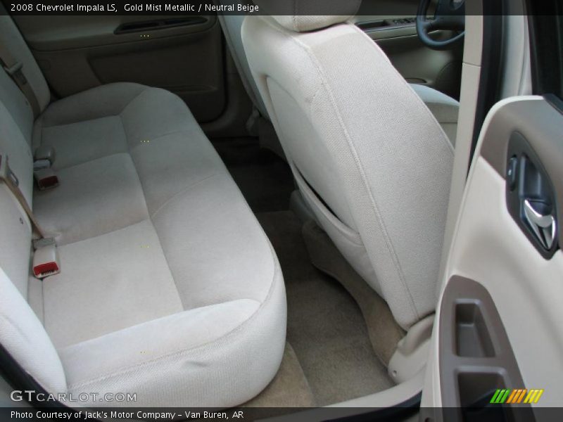 Gold Mist Metallic / Neutral Beige 2008 Chevrolet Impala LS