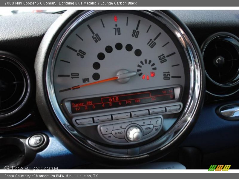 Lightning Blue Metallic / Lounge Carbon Black 2008 Mini Cooper S Clubman