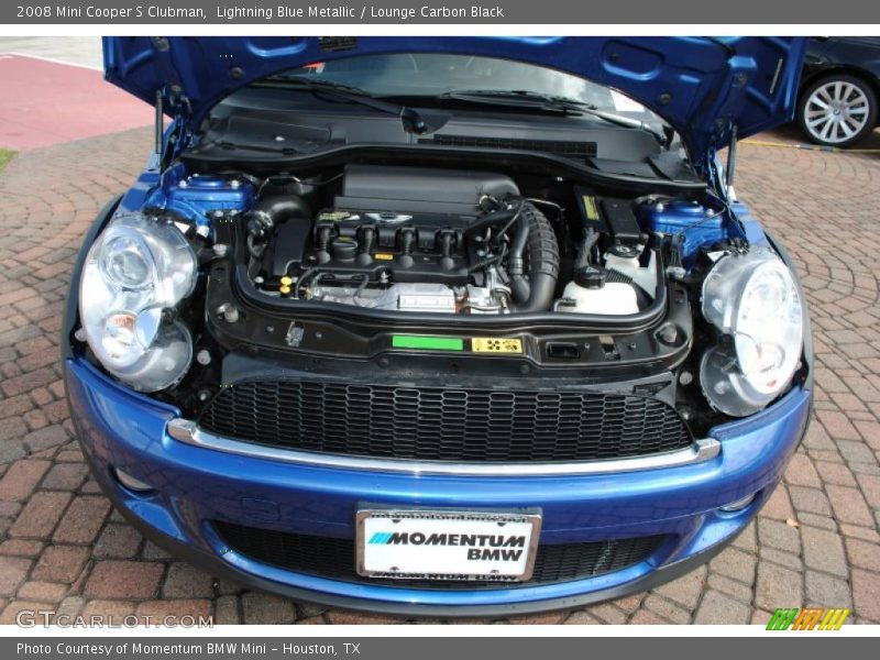 Lightning Blue Metallic / Lounge Carbon Black 2008 Mini Cooper S Clubman