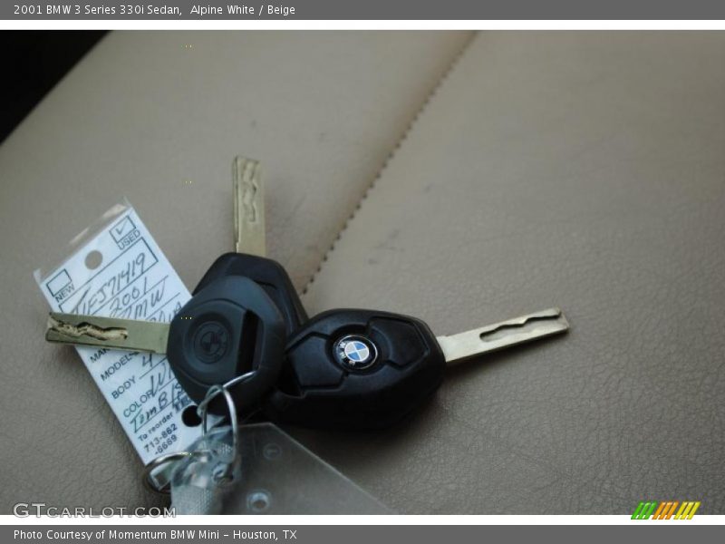 Alpine White / Beige 2001 BMW 3 Series 330i Sedan
