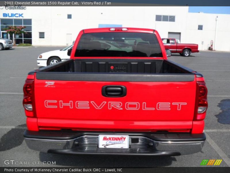 Victory Red / Tan 2003 Chevrolet Silverado 1500 Regular Cab