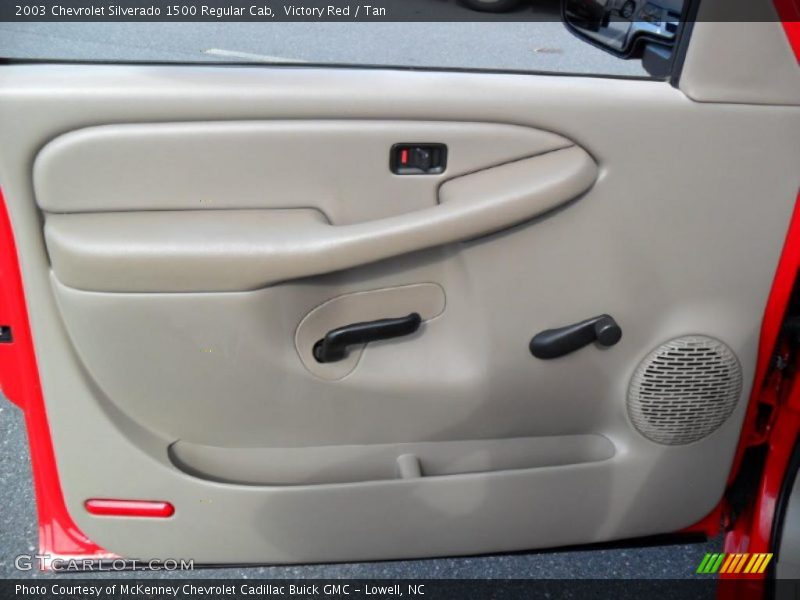 Victory Red / Tan 2003 Chevrolet Silverado 1500 Regular Cab