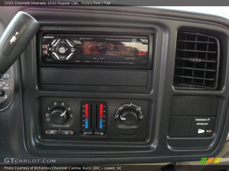 Victory Red / Tan 2003 Chevrolet Silverado 1500 Regular Cab