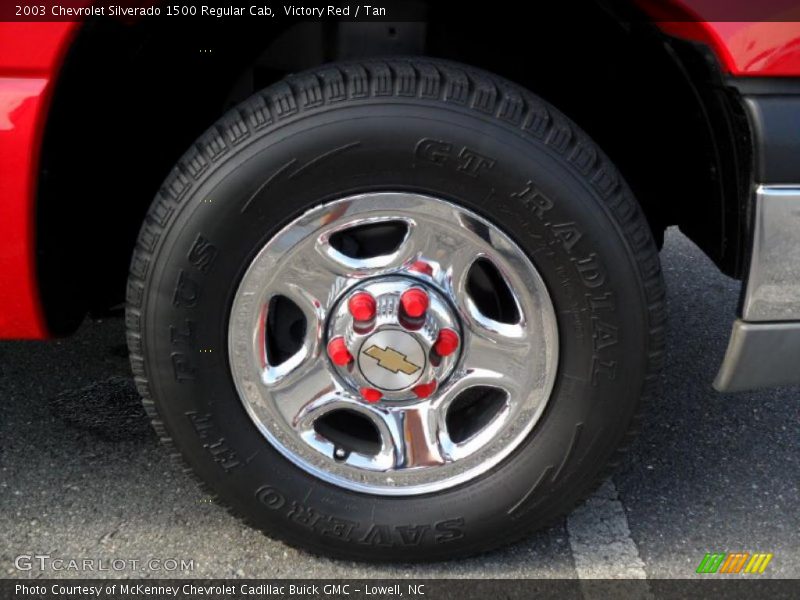 Victory Red / Tan 2003 Chevrolet Silverado 1500 Regular Cab