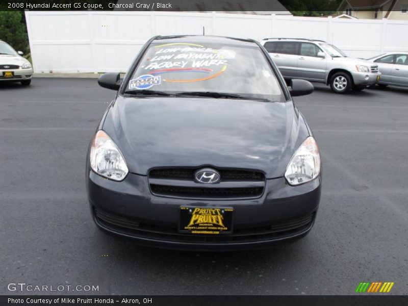Charcoal Gray / Black 2008 Hyundai Accent GS Coupe